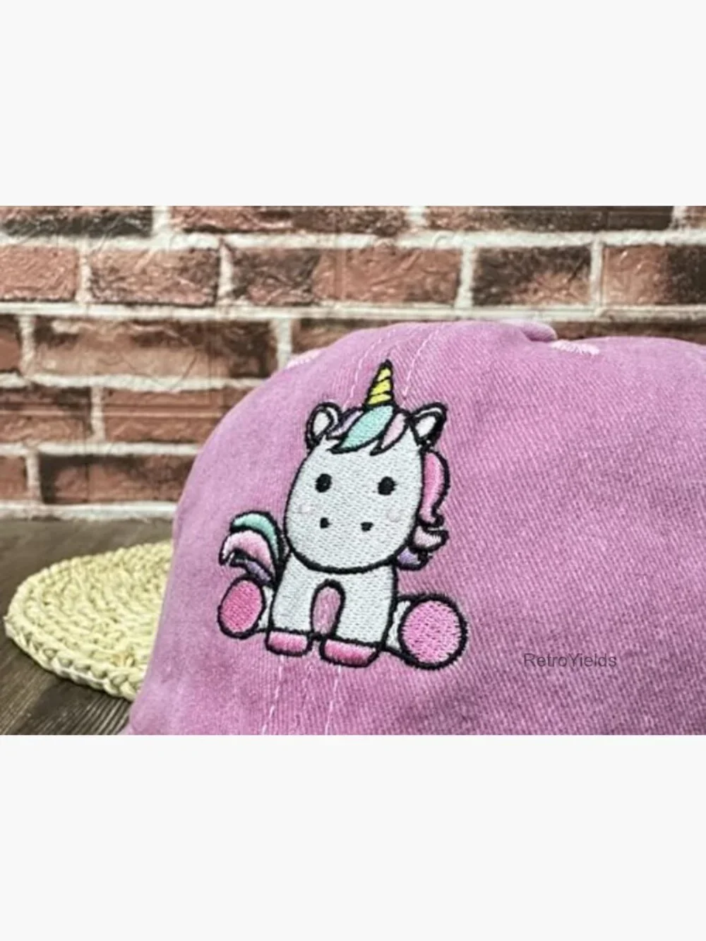 Kids Unisex Embroidered Unicorn Baseball Cap Adjustable